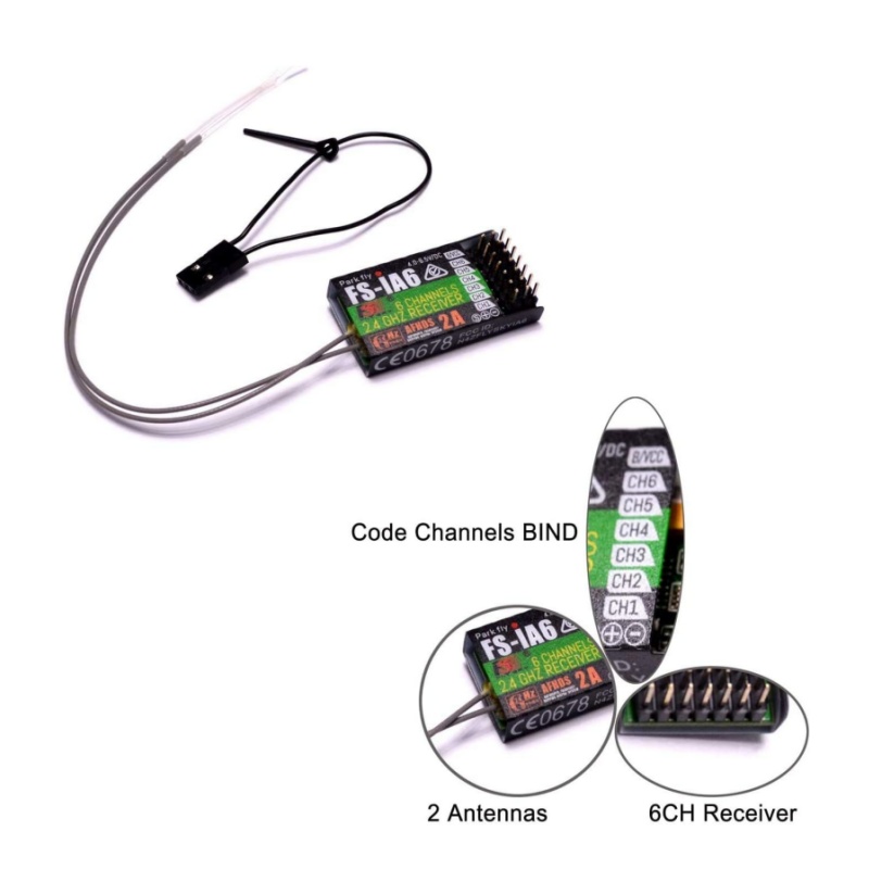 Flysky FS-IA6 Receiver 6CH Dua - Drone Racing Antenna avis et prix