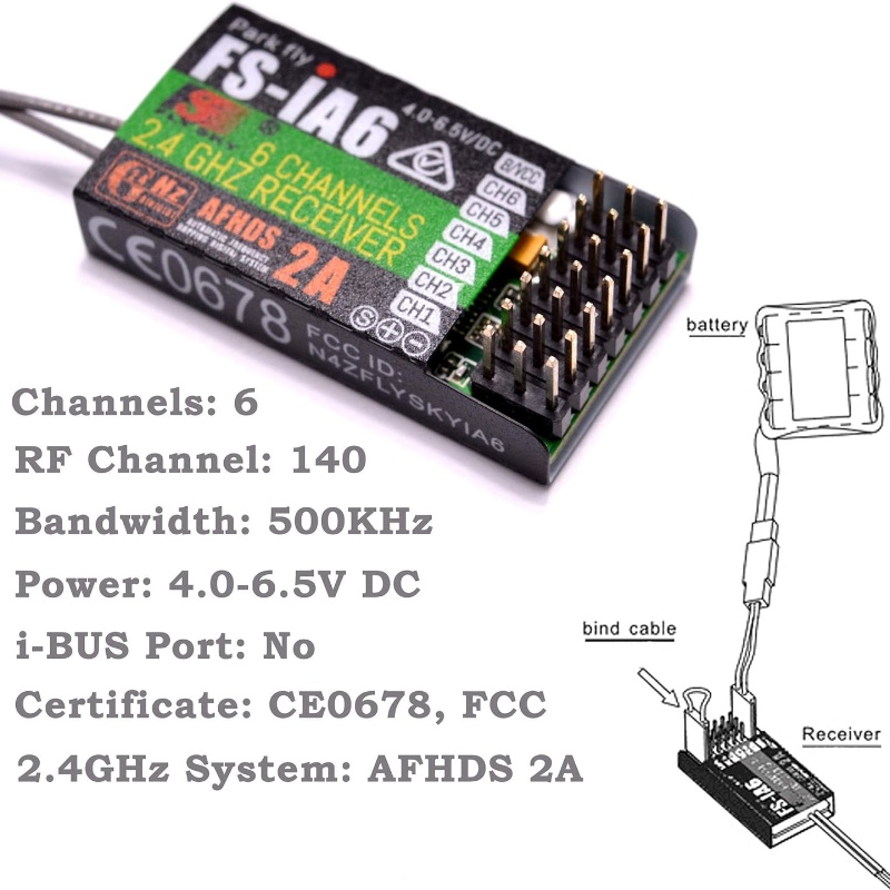 Flysky FS-IA6 Receiver 6CH Dua - Drone Racing Antenna avis et prix