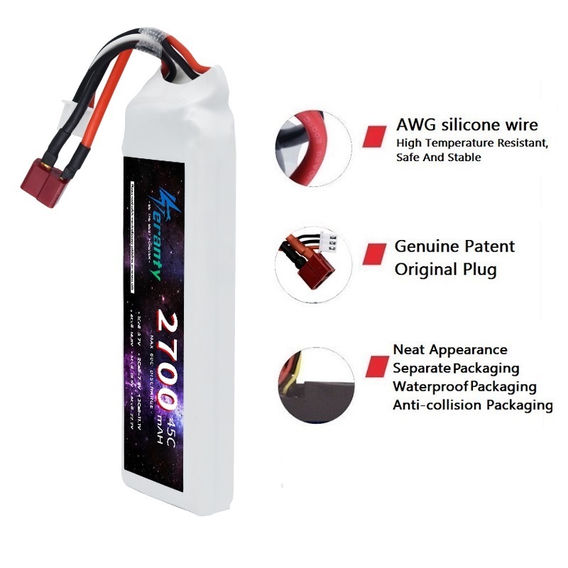 1/3PCS 2S 7.4V Lipo Battery 27 - Drone Racing Battery avis et prix