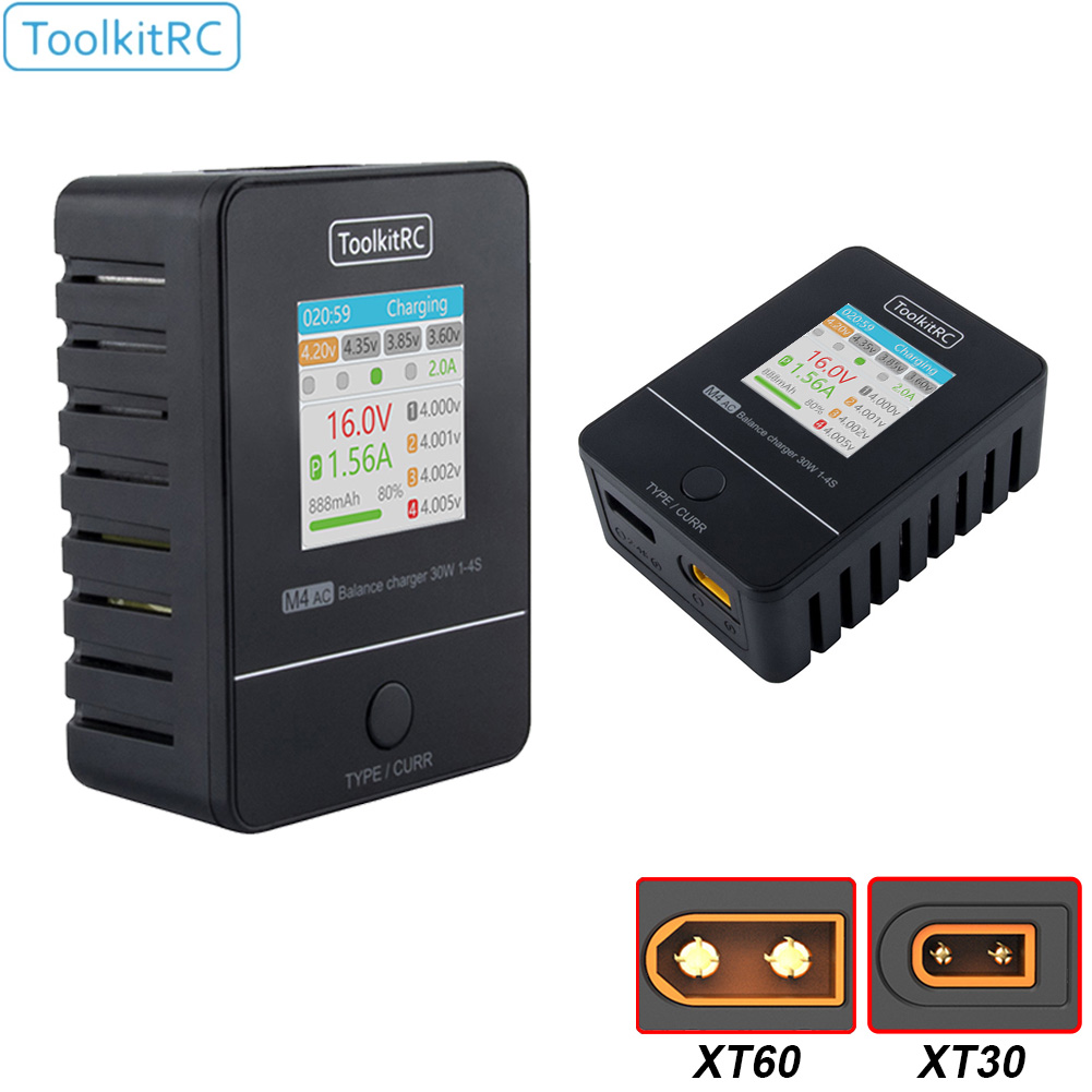 ToolkitRC M4AC 30W LiPO LiFE L - Drone Racing Charger avis et prix