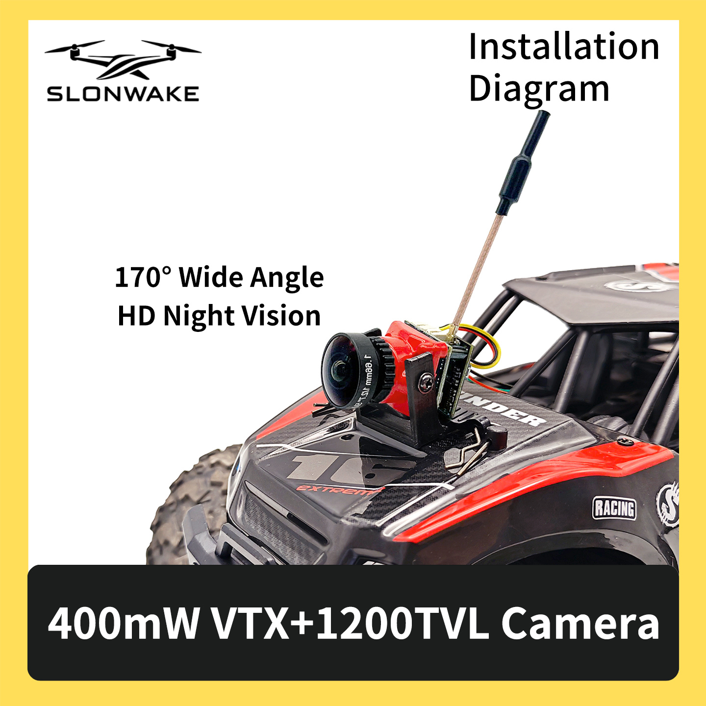 SLONWAKE 5.8G 48CH FPV 400mw V - Drone Racing Transmitter avis et prix