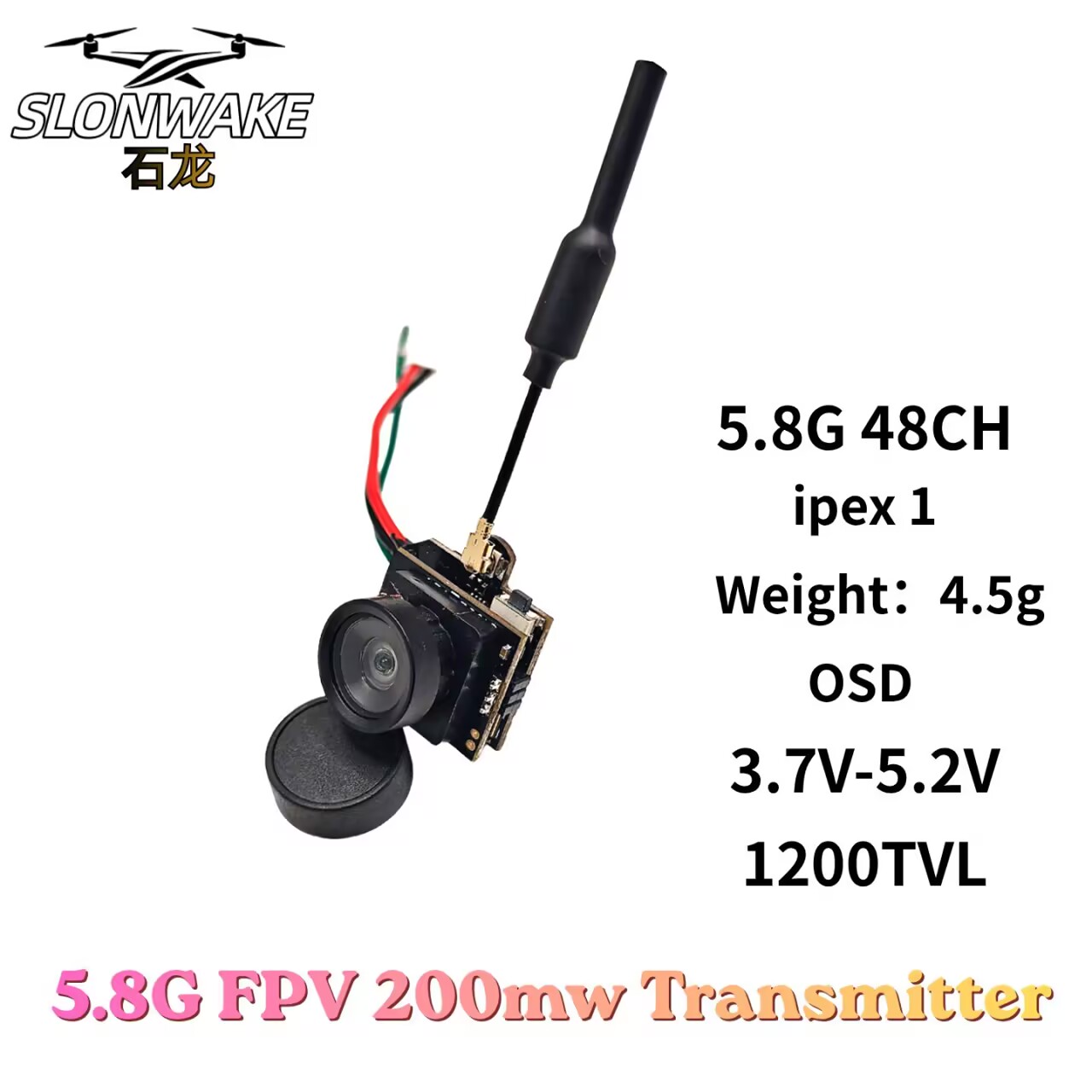 SLONWAKE 5.8G Analog VTX Trans - Drone Racing Vtx avis et prix
