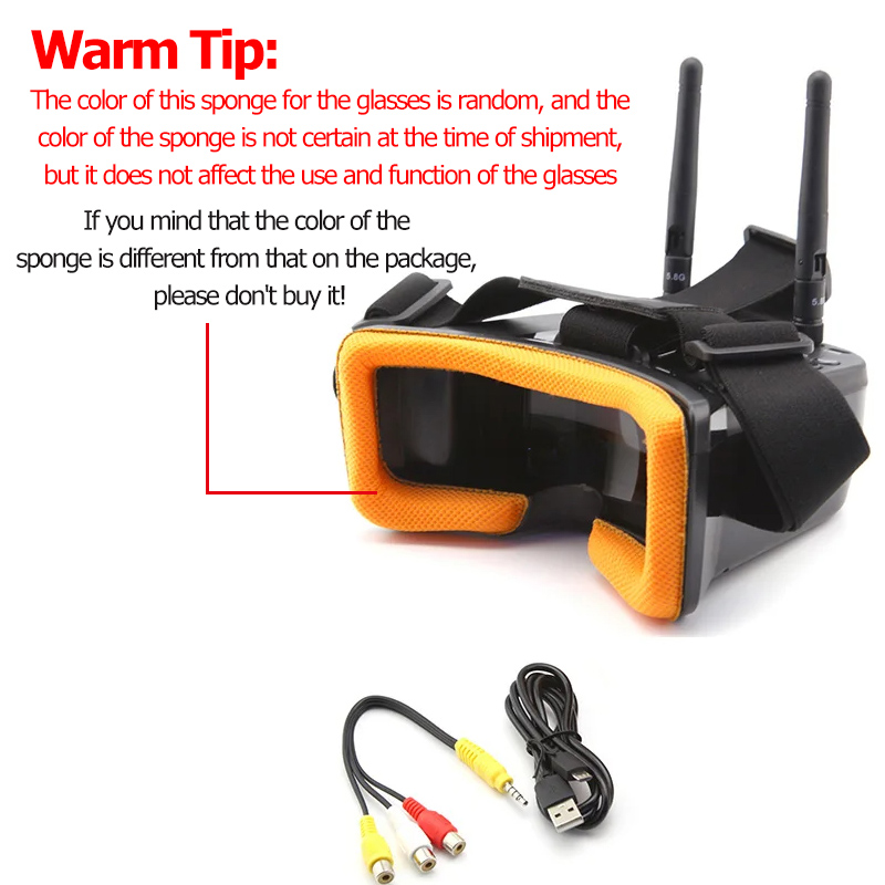 VR009 FPV Video Goggles 3Inch  - Drone Racing Goggles avis et prix